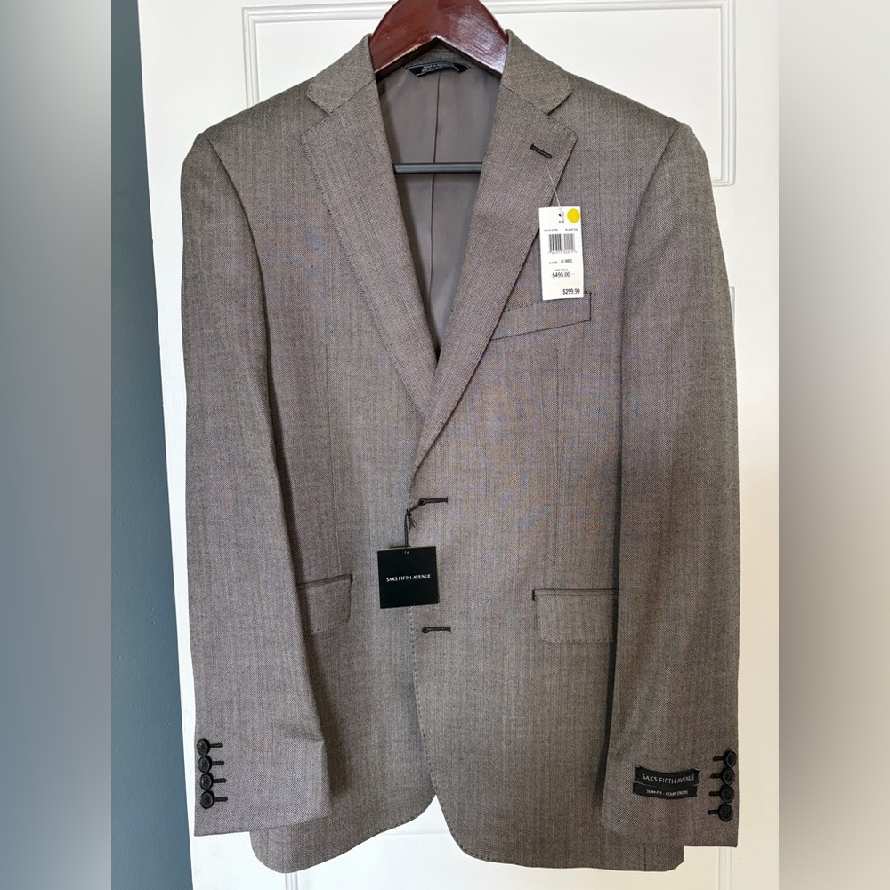 Saks Fifth Avenue Classic Gray Blazer